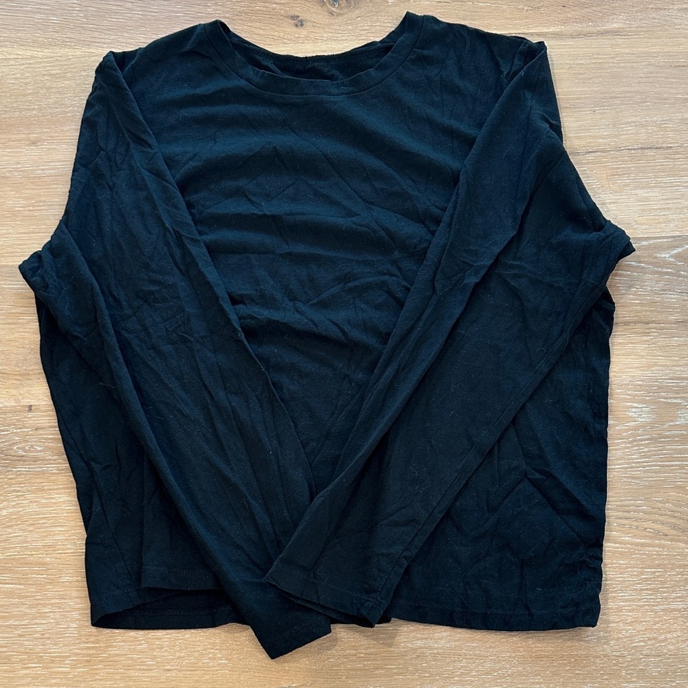 Classic Black Long Sleeve Top